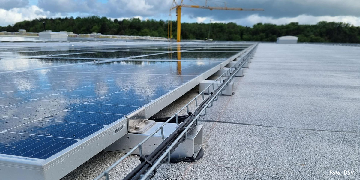solceller på lagerbygning