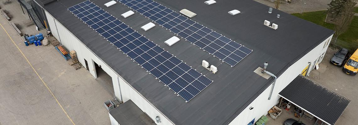 solceller på lager strømforbrug